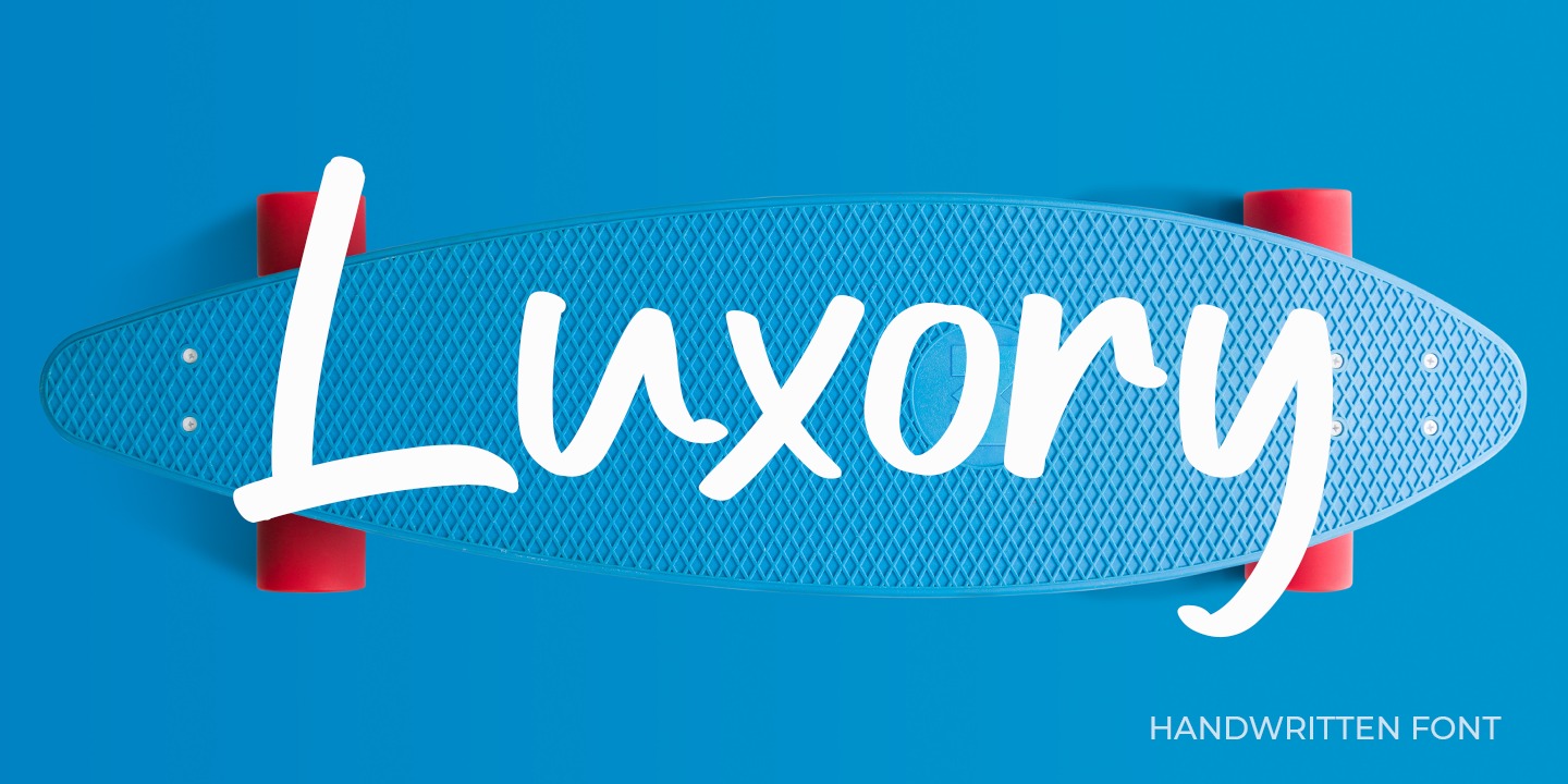 Пример шрифта Luxory #1
